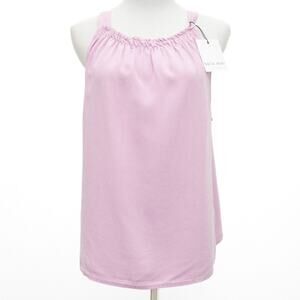 Bella Dahl Shirred Sleeveless Halter Top In Orchid Blush Size Medium